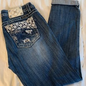 Miss Me Cuffed Skinny